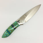 Inlaid Handle Skinner Knife