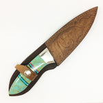 Inlaid Handle Skinner Knife