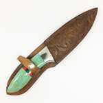 Inlaid Handle Skinner Knife