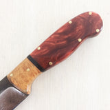 Camp Blade with Acrylic and Wood Scales