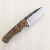 Camp Knife with Burlap Scales