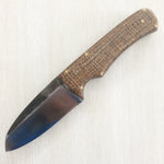 Camp Knife with Burlap Scales