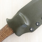 Camp Knife with Burlap Scales