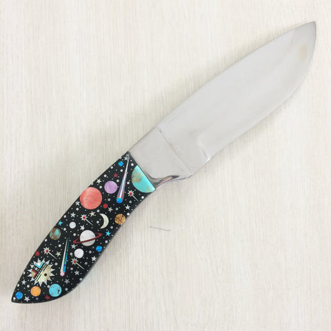 Celestial Hand Inlaid Stainless Steel Knife