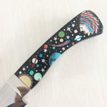 Multicolor Celestial Inlaid Stainless Steel Hunter