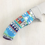 Multicolor Inlaid Stainless Steel Hunter