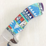 Multicolor Inlaid Stainless Steel Hunter