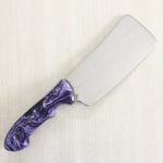 Chef's Cleaver with Imitech® Purple Swirl