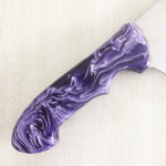 Chef's Cleaver with Imitech® Purple Swirl