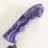 Chef's Cleaver with Imitech® Purple Swirl