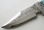 Inlaid Handle Hunting Knife