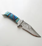 Inlaid Handle Hunting Knife